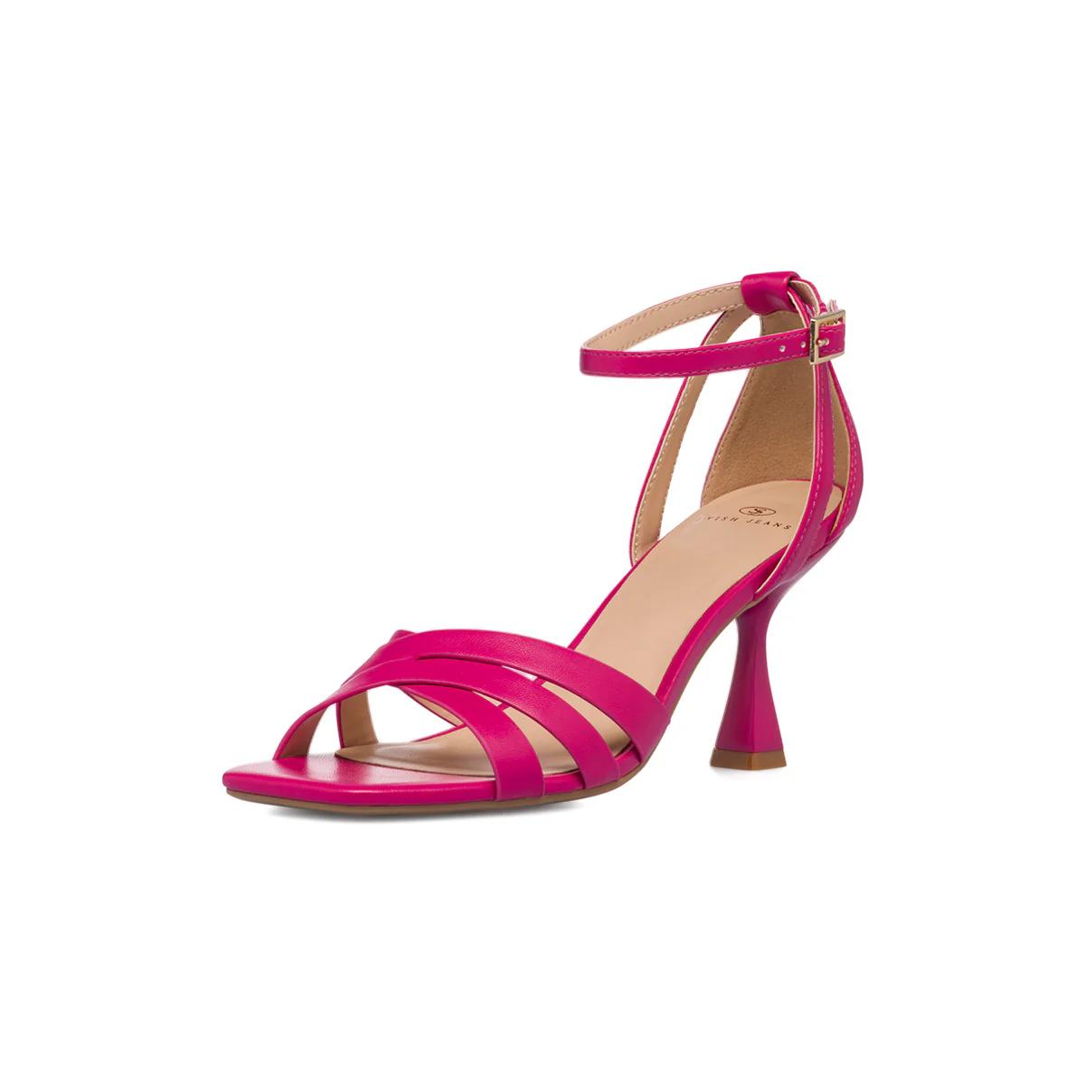 Sandali da donna fucsia con tacco a campana 7,5 cm Swish Jeans - Image 6