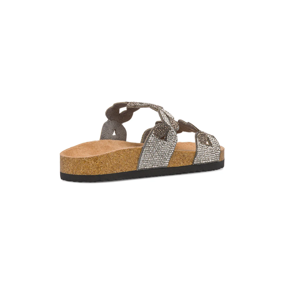 Sandali da Donna Grigi con dettagli Strass e fiori Lora Ferres - Image 3