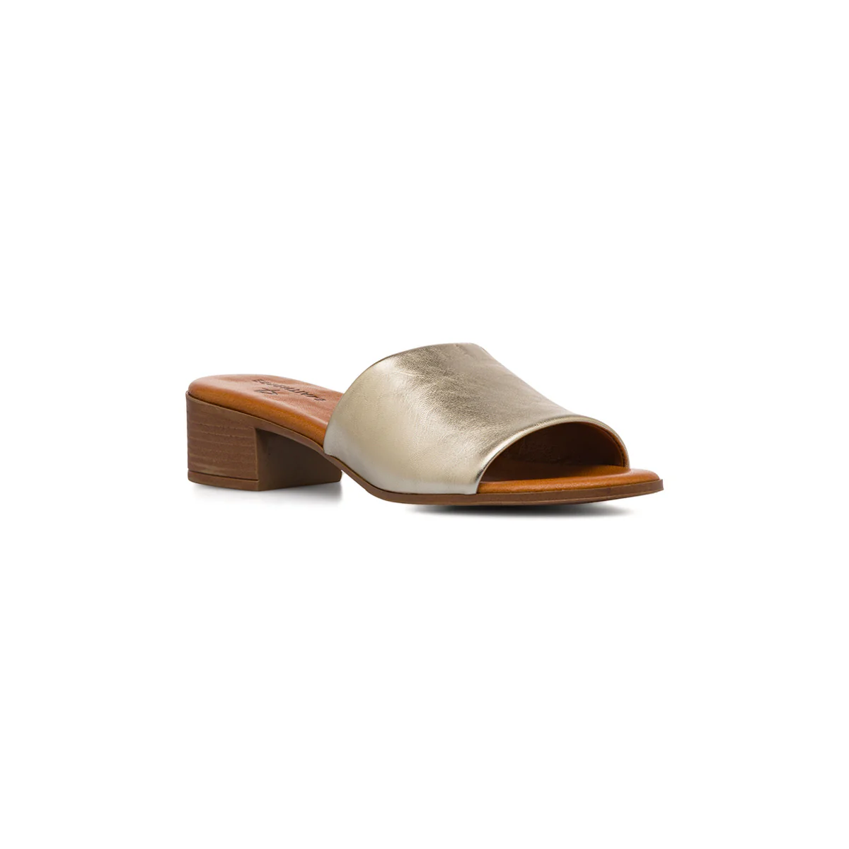 Sandali da Donna in pelle con fascia oro P Essentials - Image 2