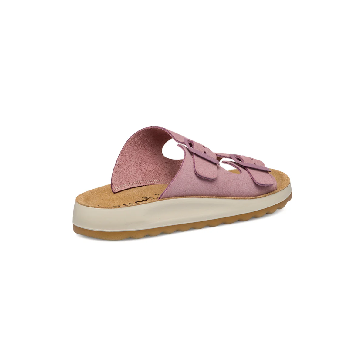 Sandali da donna lilla in pelle scamosciata con sottopiede anti-shock Fly Flot - Image 3