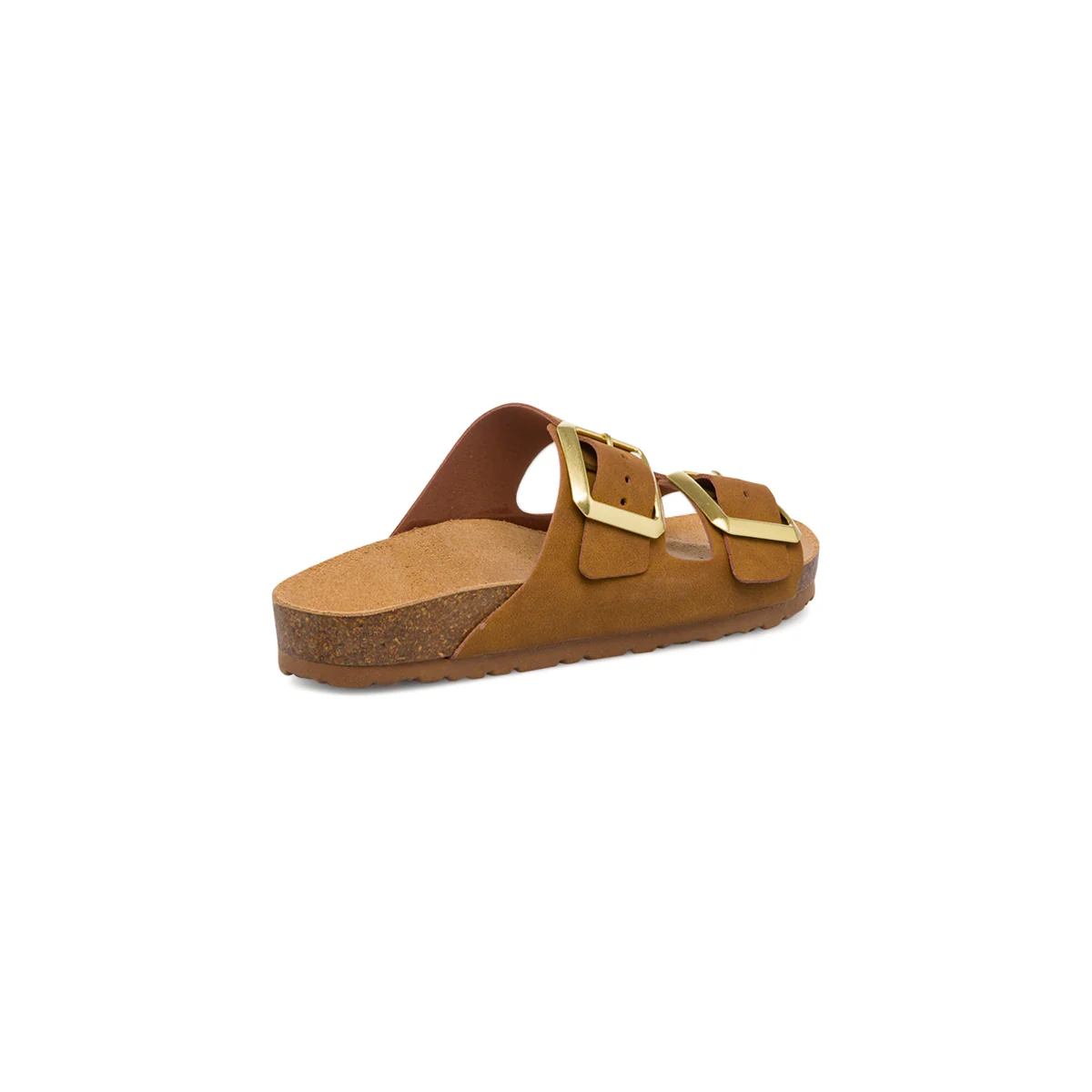 Sandali da donna marroni con sottopiede in pelle e doppia fibia Italia Trend Sabina - Image 3