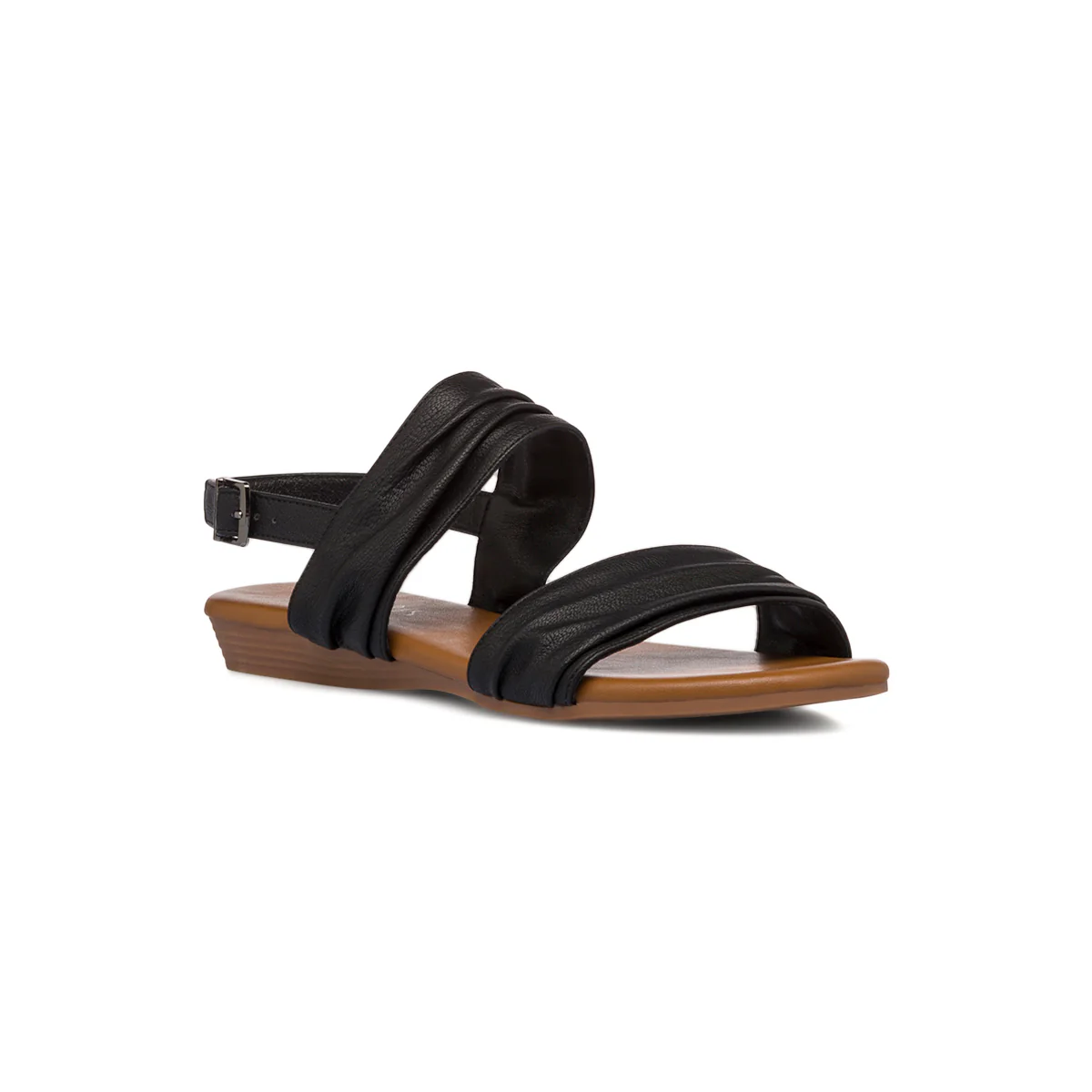 Sandali da donna neri con doppia fascia Lora Ferres - Image 2