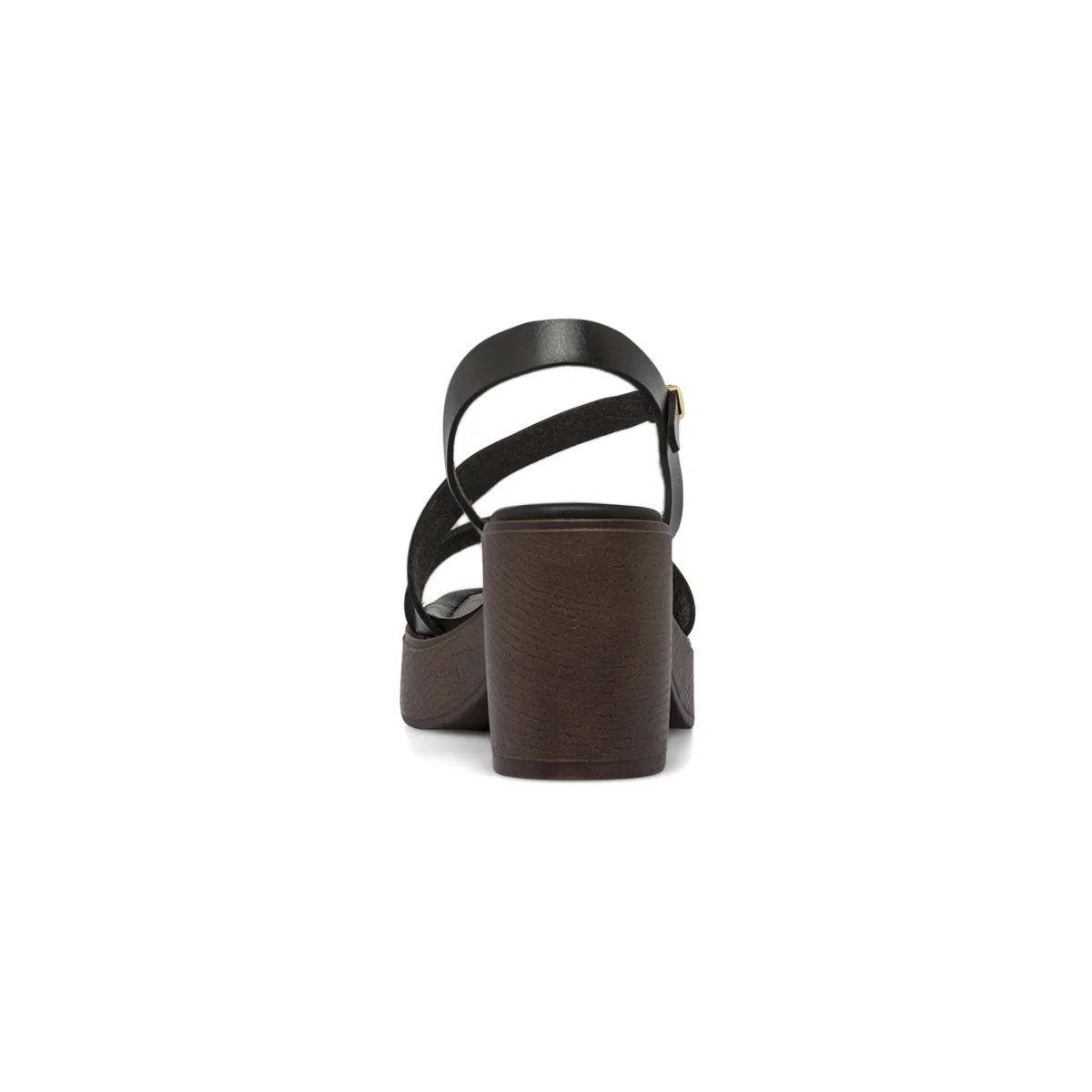 Sandali da Donna neri con fascia traforata e tacco 8 cm Lora Ferres - Image 4