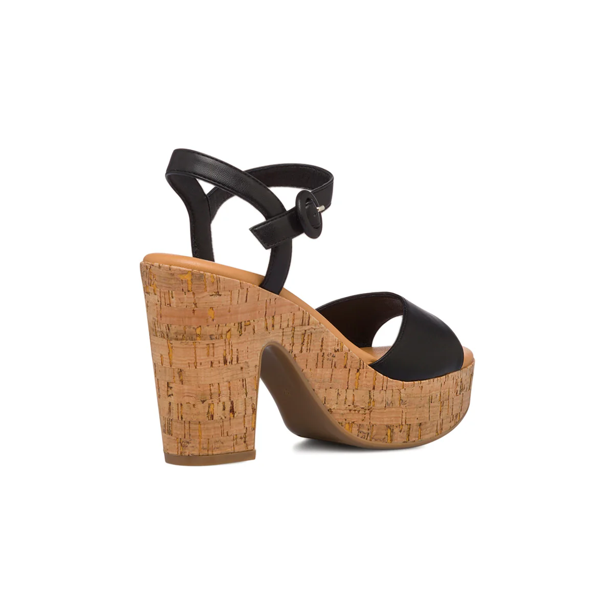 Sandali da donna neri con tacco 10,5 cm e plateau Lora Ferres - Image 3