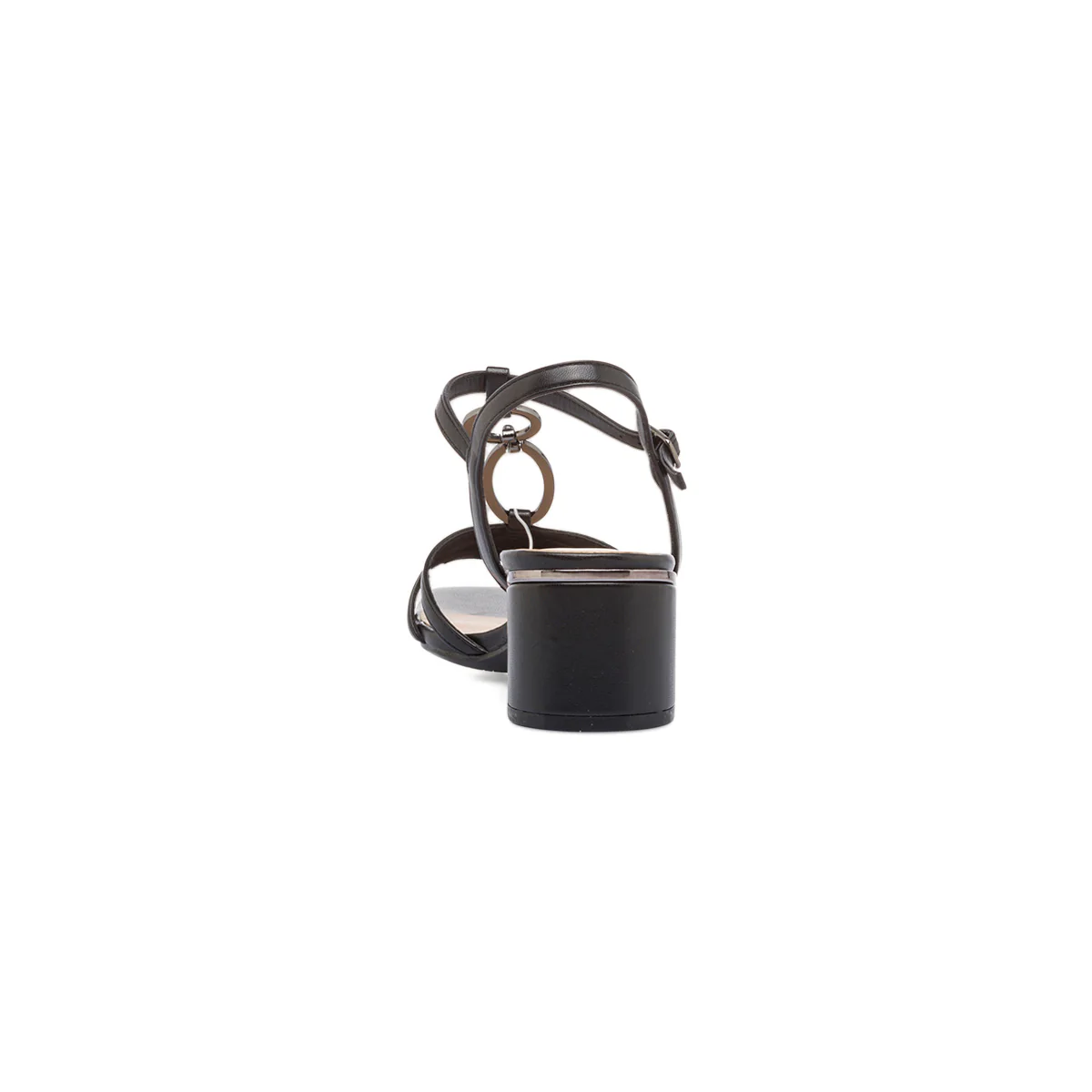 Sandali da donna neri con tacco a blocco 6 cm Lora Ferres - Image 4