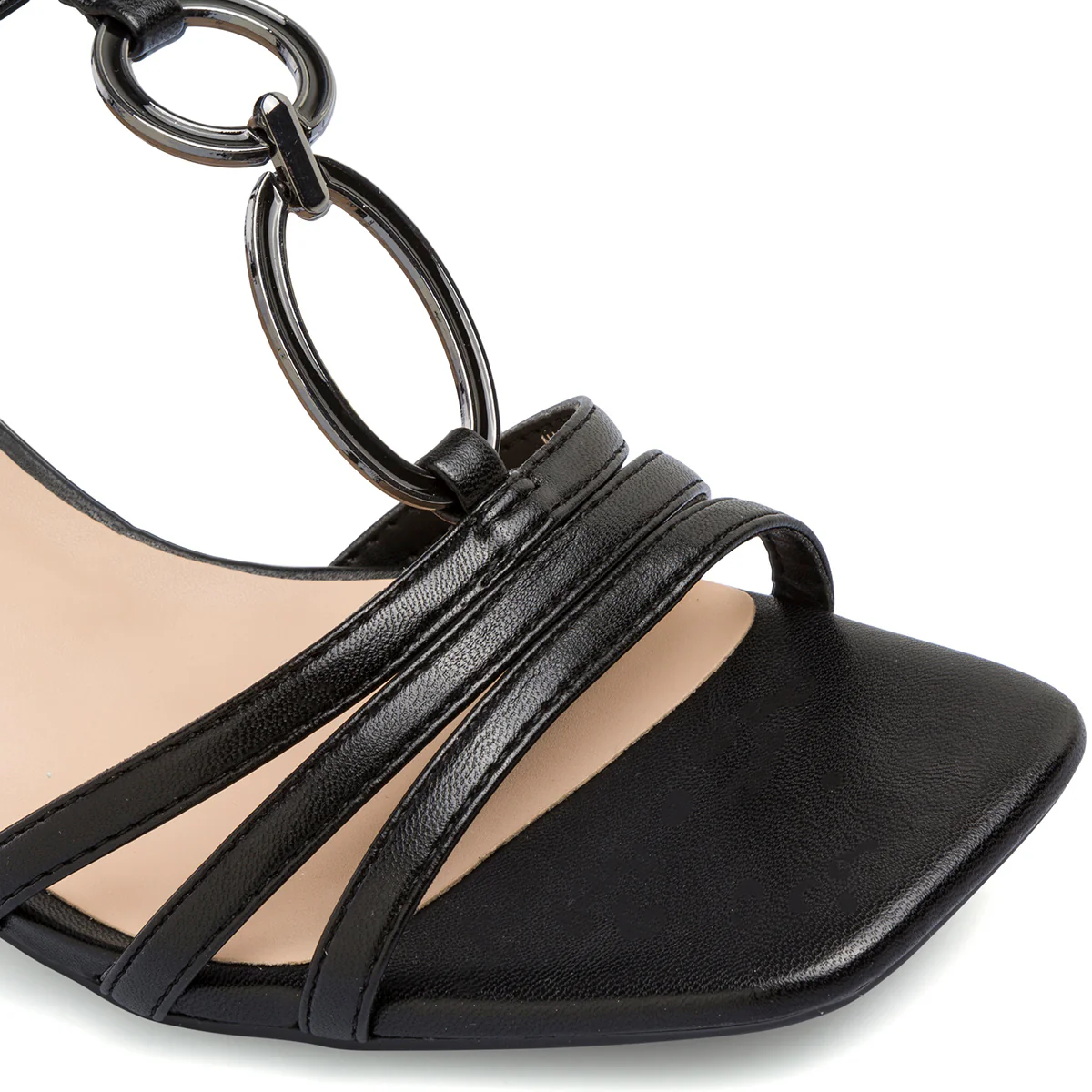 Sandali da donna neri con tacco a blocco 6 cm Lora Ferres - Image 5