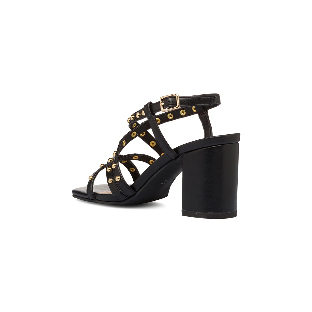 Sandali da donna neri con tacco a blocco e borchie Swish Jeans - Image 7