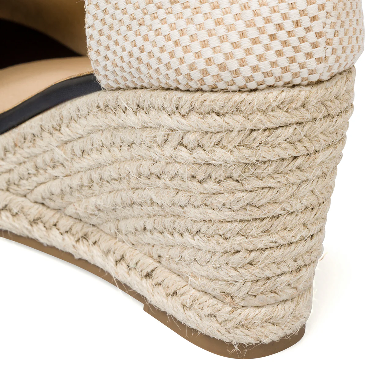 Sandali da donna neri con zeppa 8,5 cm e dettaglio ricamato Lora Ferres - Image 6
