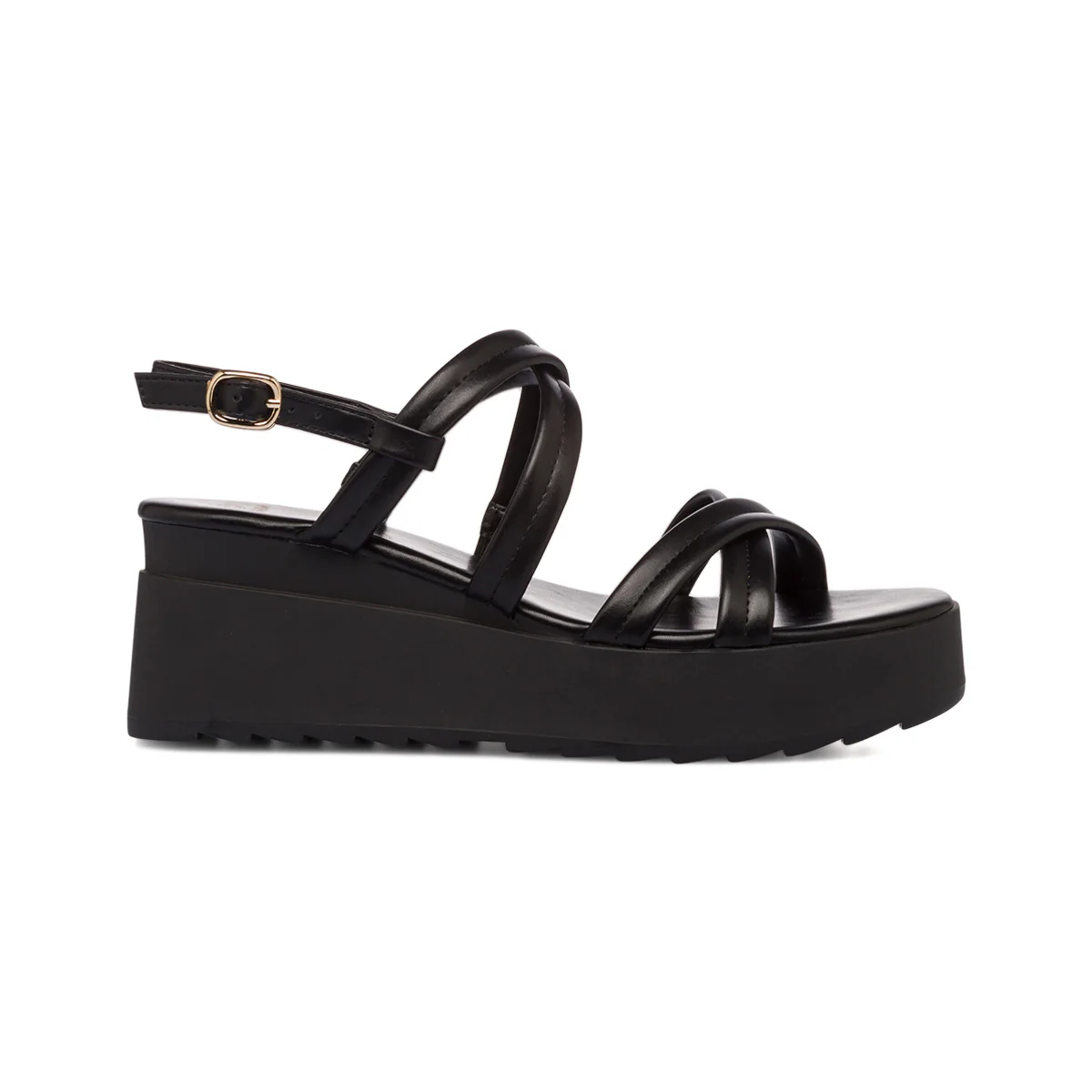 Sandali da donna neri con zeppa Swish Jeans - Image 4