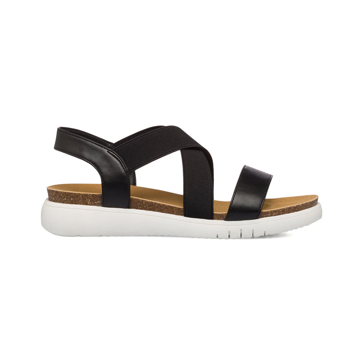 Sandali da donna neri platform Lora Ferres