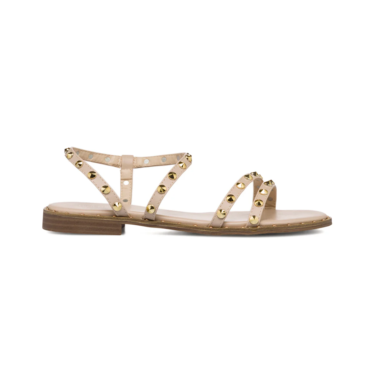Sandali da donna nude con borchie Lora Ferres