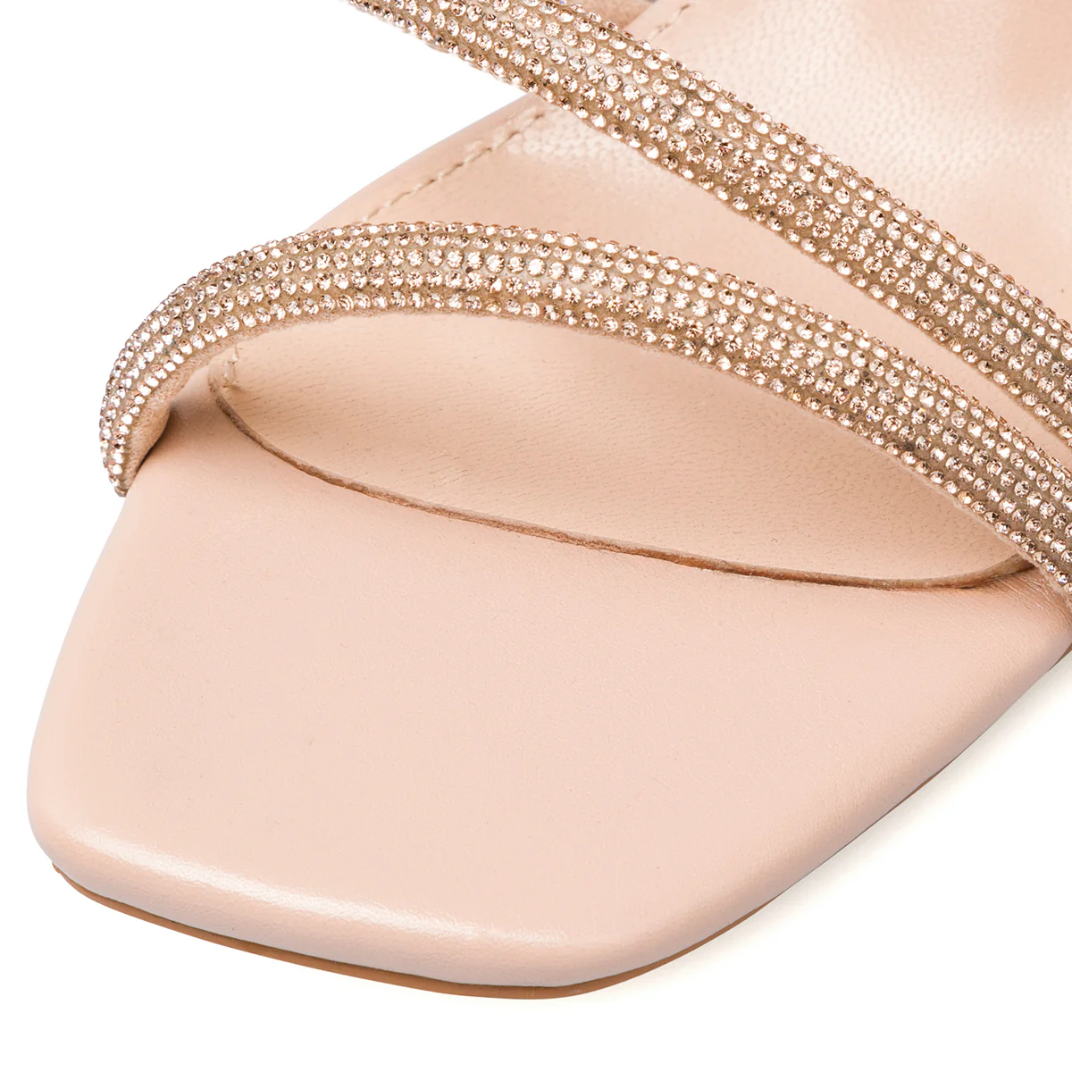 Sandali da donna nude con gioiello strass e tacco a blocco 8,5 cm Lora Ferres - Image 7