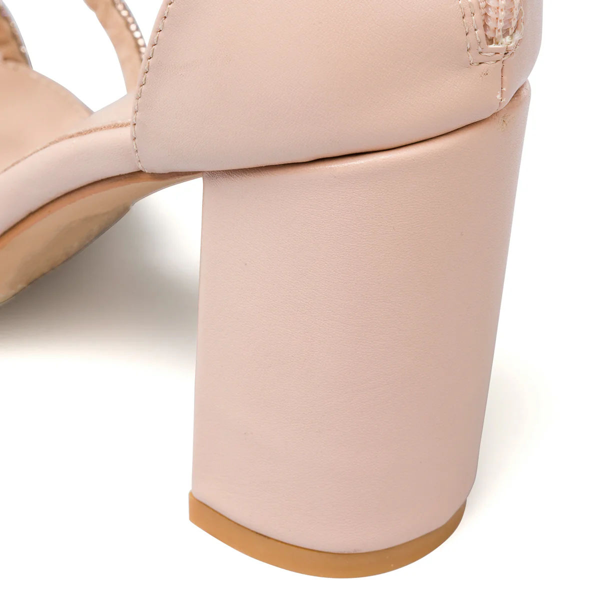 Sandali da donna nude con gioiello strass e tacco a blocco 8,5 cm Lora Ferres - Image 9
