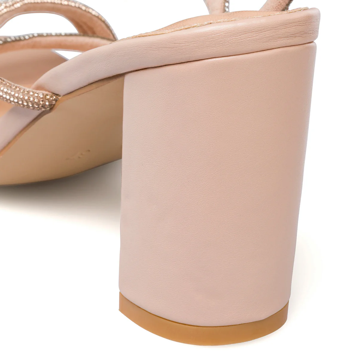 Sandali da donna nude con gioiello strass e tacco a blocco 9,5 cm Lora Ferres - Image 8