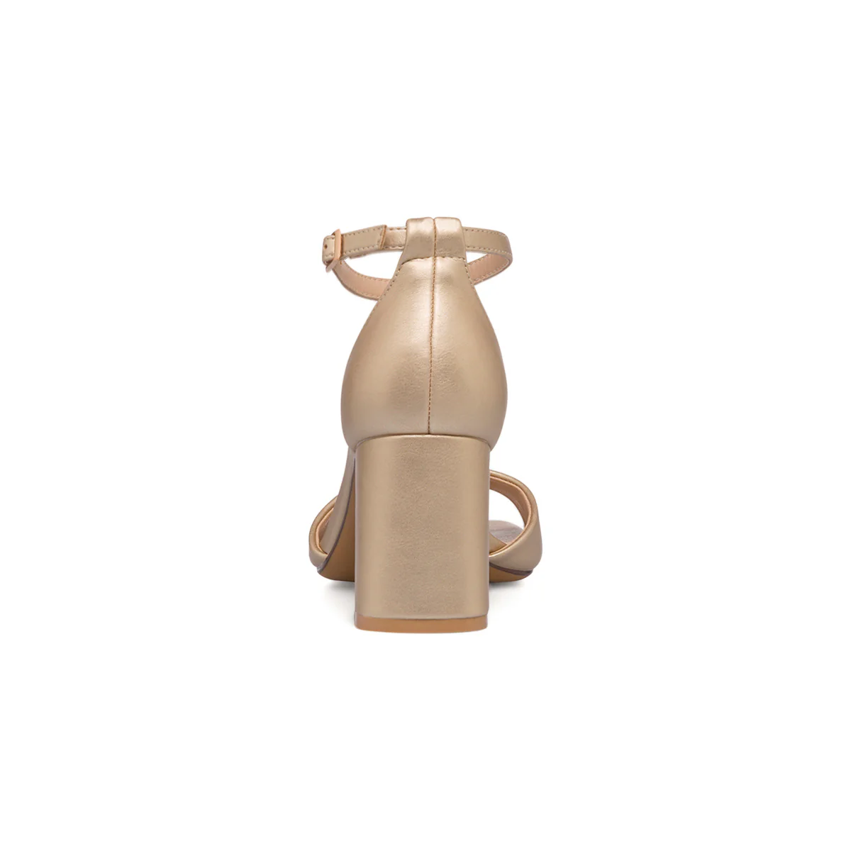 Sandali da donna oro con tacco a blocco 7,5 cm Lora Ferres - Image 5