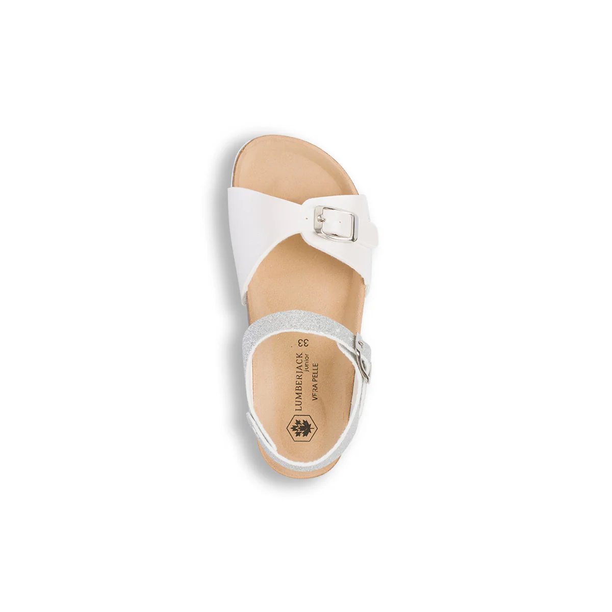 Sandali da ragazza bianchi e con glitter argento Lumberjack Bling - Image 12