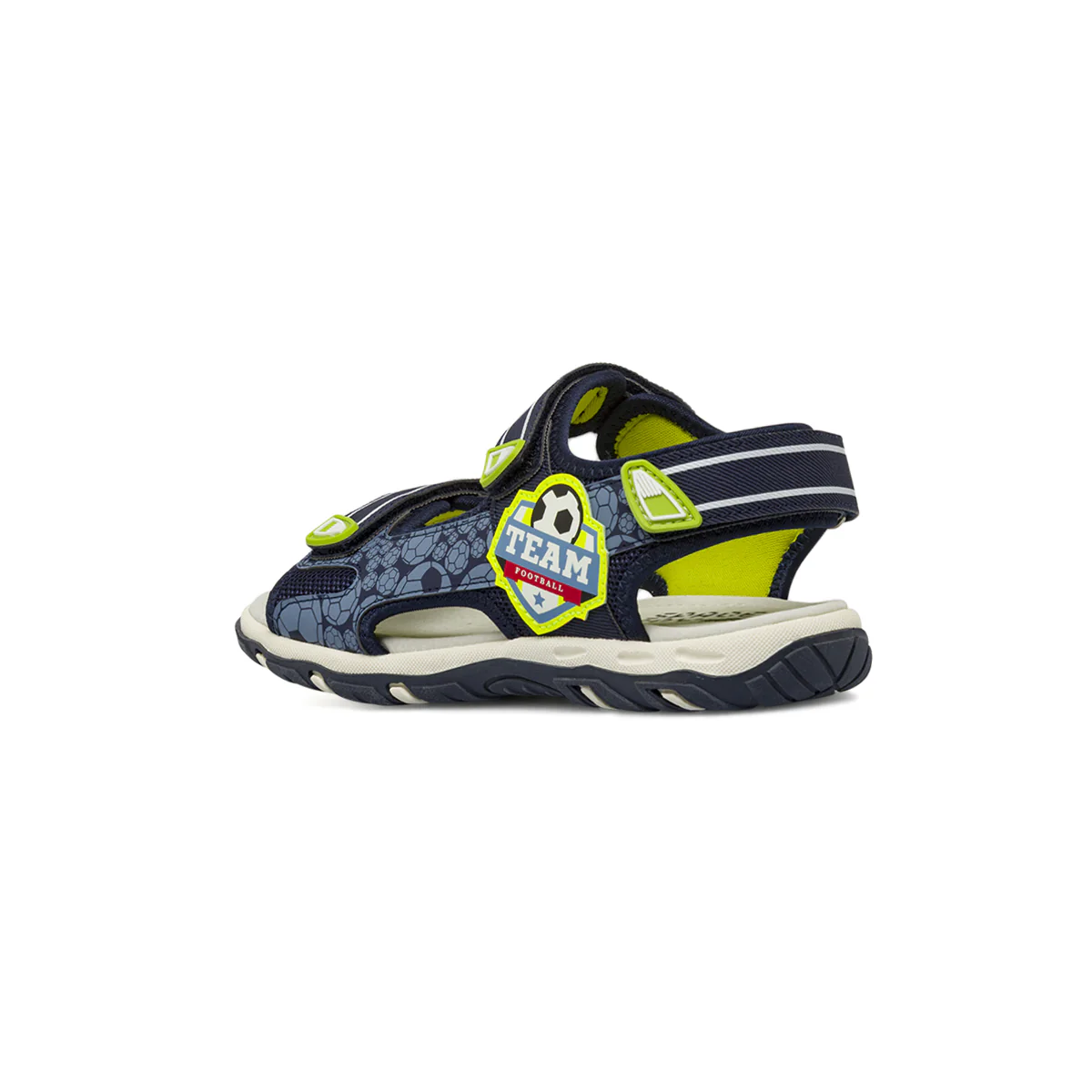 Sandali da Ragazzo blu con dettagli in gomma verde lime Space Boy - Image 3