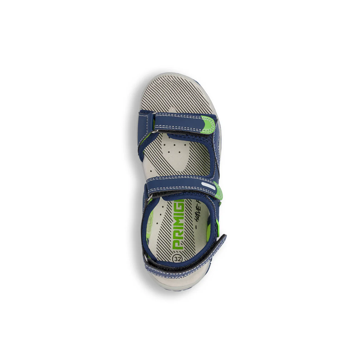 Sandali da Ragazzo blu con dettagli verdi e triplo strappo Primigi - Image 6