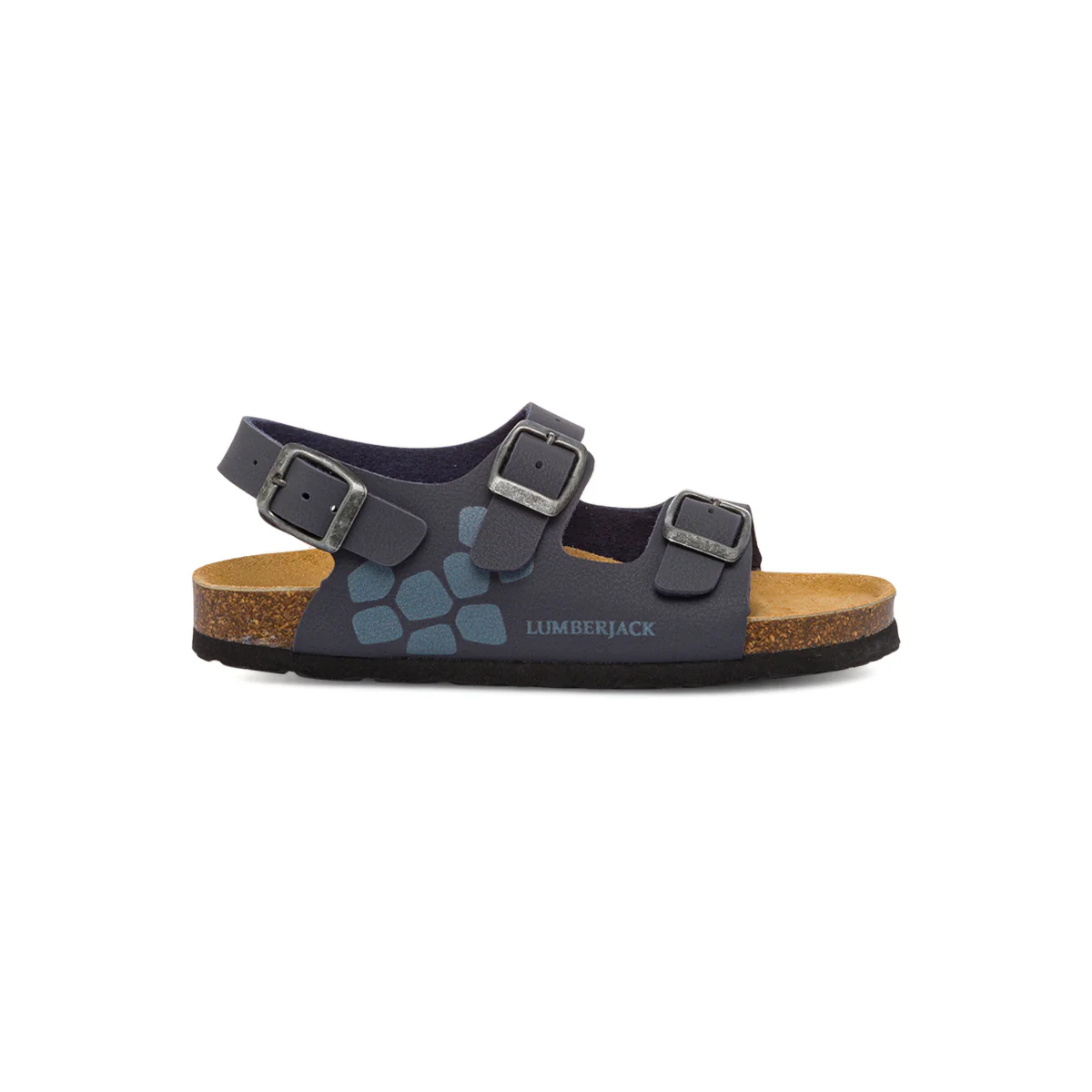 Sandali da ragazzo blu con stampa laterale Lumberjack Bing