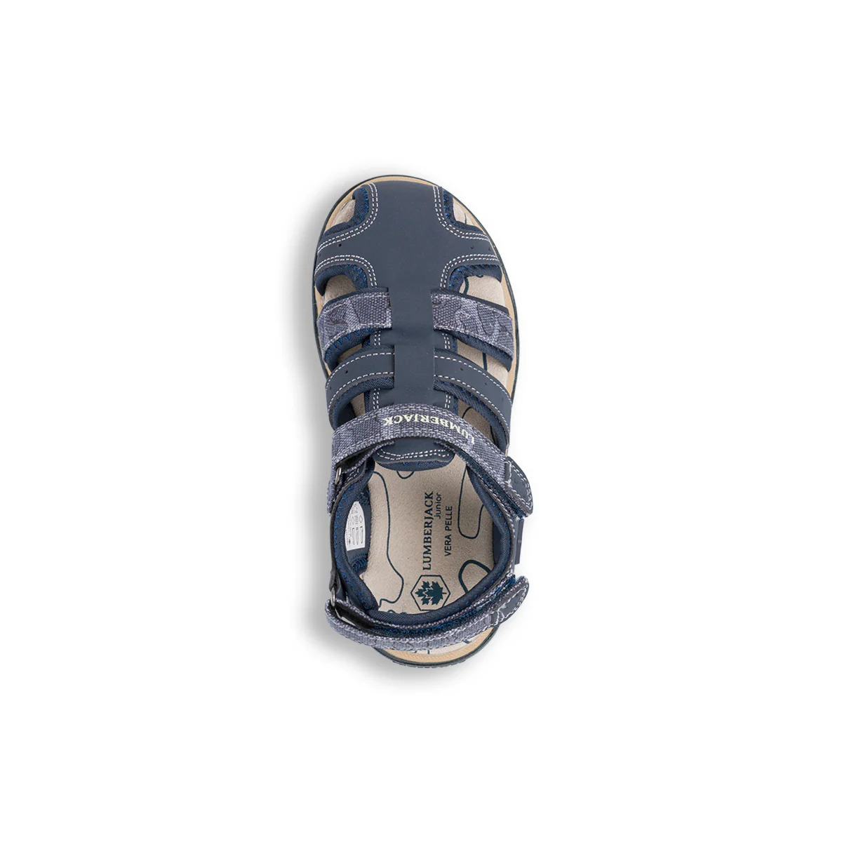 Sandali da ragazzo blu navy con logo Lumberjack Levi - Image 5