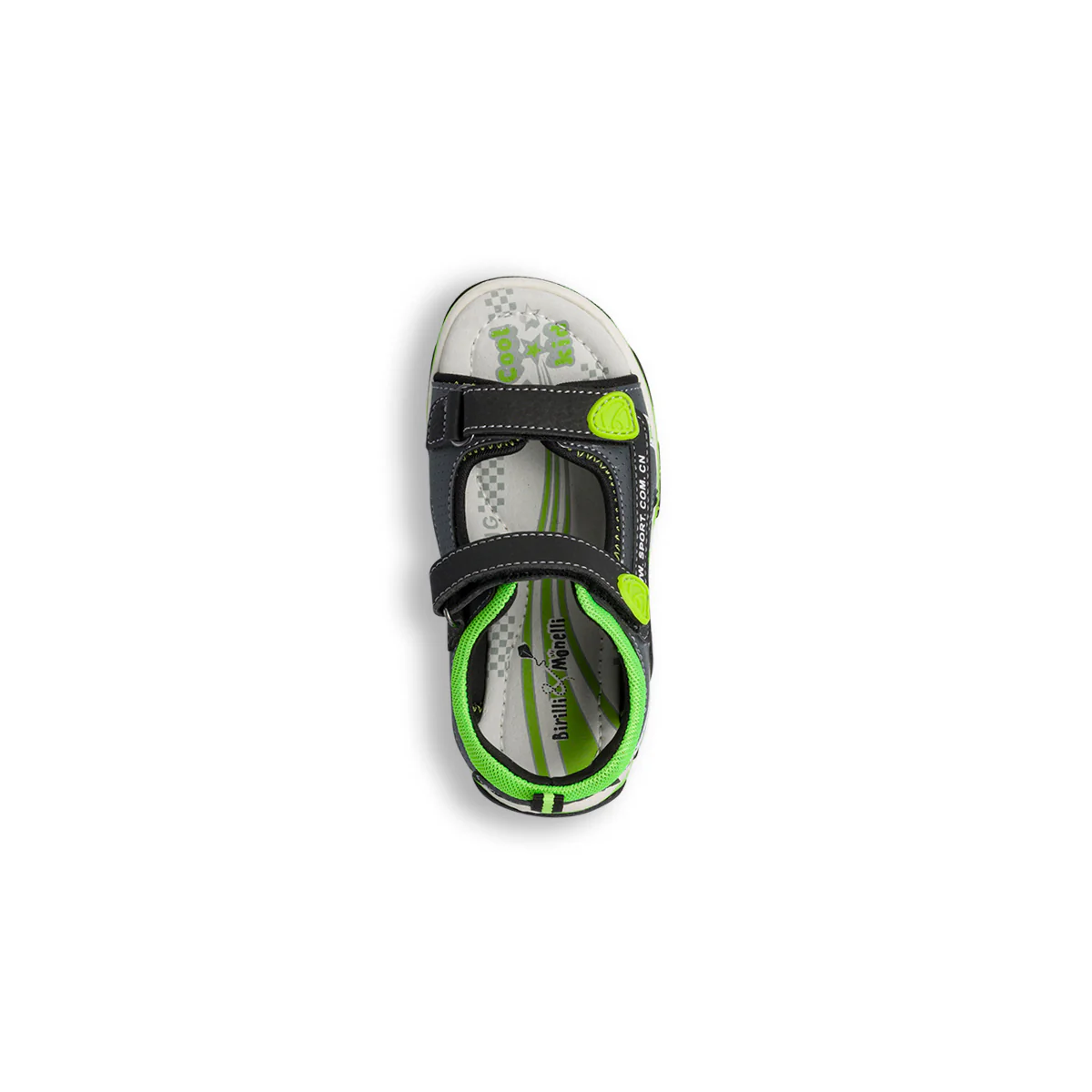 Sandali da ragazzo neri e verde fluo Space Boy - Image 5