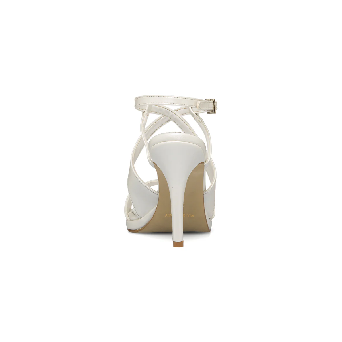 Sandali da sposa bianco perla con cinturini incrociati e tacco 10 cm - Image 15