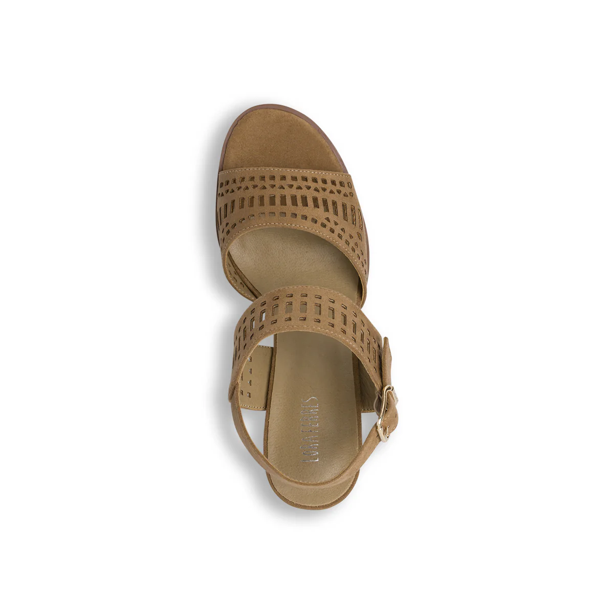 Sandali Donna beige effetto scamosciato con tacco 9 cm Lora Ferres - Image 6