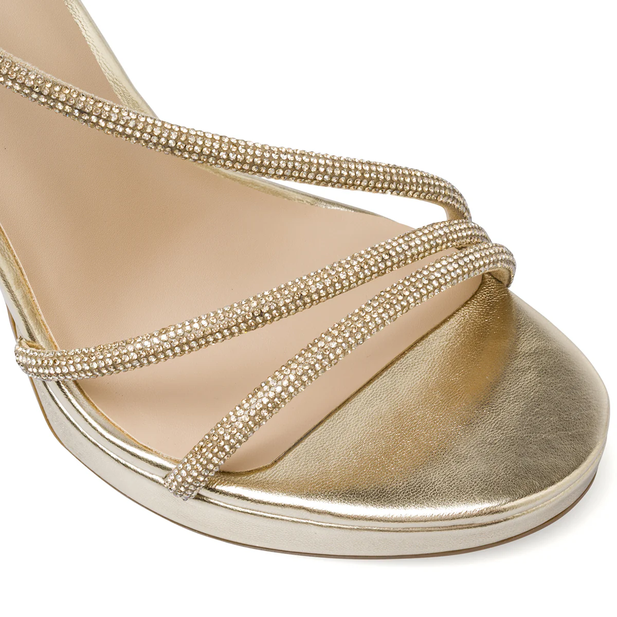 Sandali Donna con strass e plateau tacco a spillo 11 cm Lora Ferres - Image 5