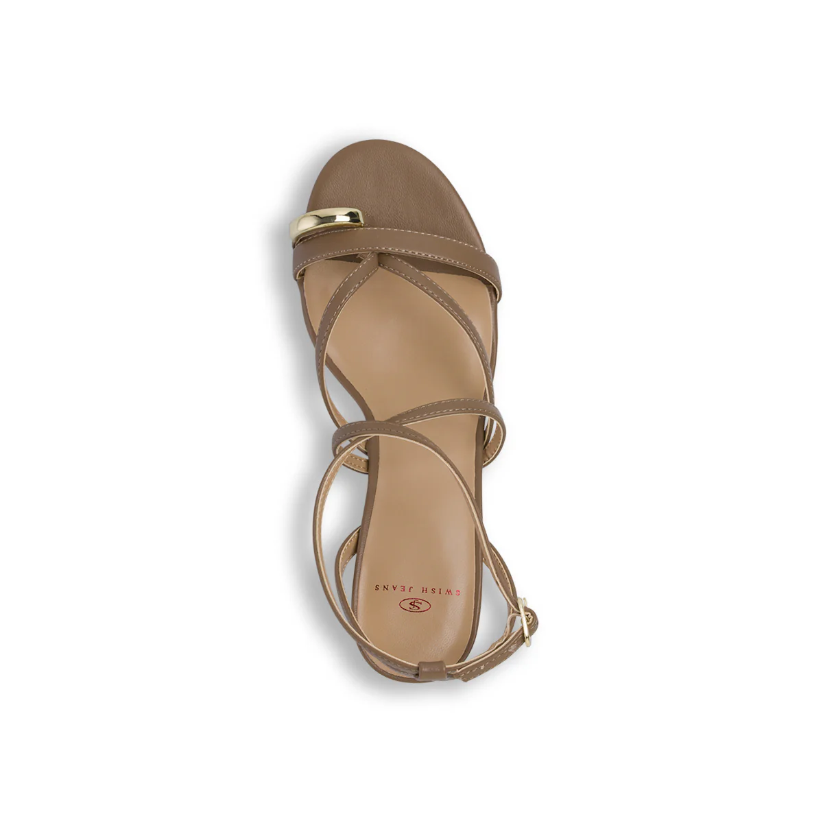 Sandali Donna Marroni con tacco a rocchetto 7,5 cm Swish Jeans - Image 6