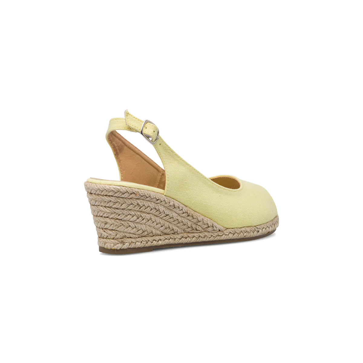 Sandali espadrillas gialli da donna con zeppa 6 cm Lora Ferres - Image 3