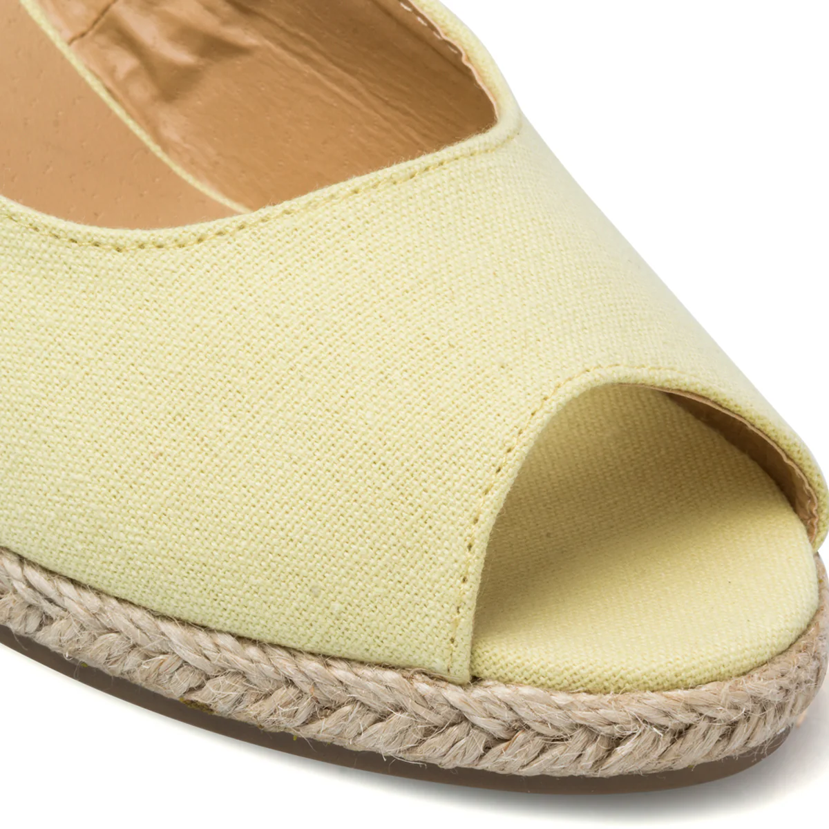 Sandali espadrillas gialli da donna con zeppa 6 cm Lora Ferres - Image 5