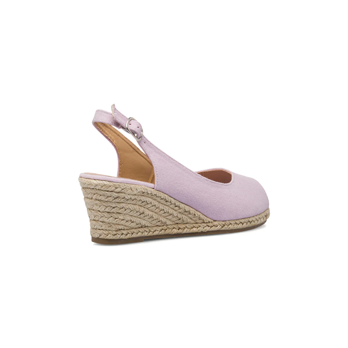 Sandali espadrillas lilla da donna con zeppa 6 cm Lora Ferres - Image 3