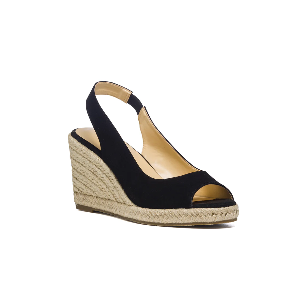 Sandali espadrillas neri slingback con zeppa corda 8 cm Lora Ferres - Image 2