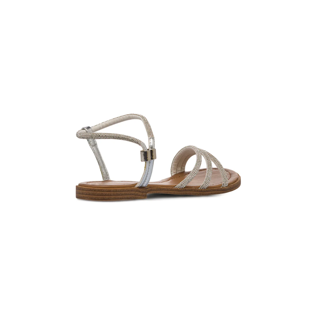 Sandali flat gioiello argento da Donna con dettagli strass Lora Ferres - Image 6
