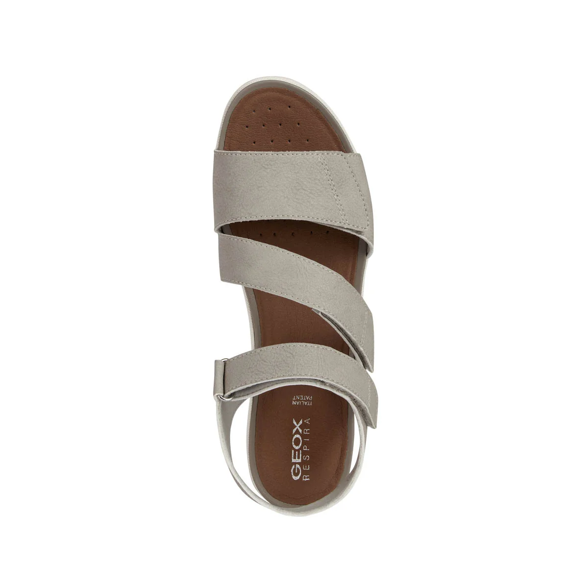 Sandali flat beige da Donna con strappo e suola traspirante Geox - Image 3