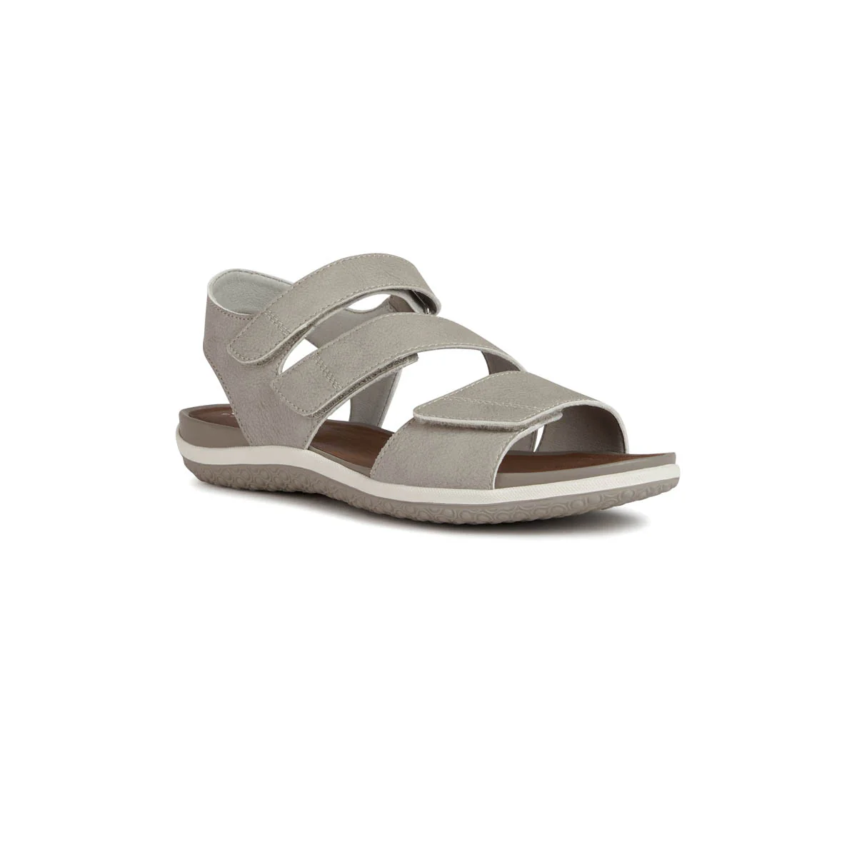 Sandali flat beige da Donna con strappo e suola traspirante Geox - Image 6