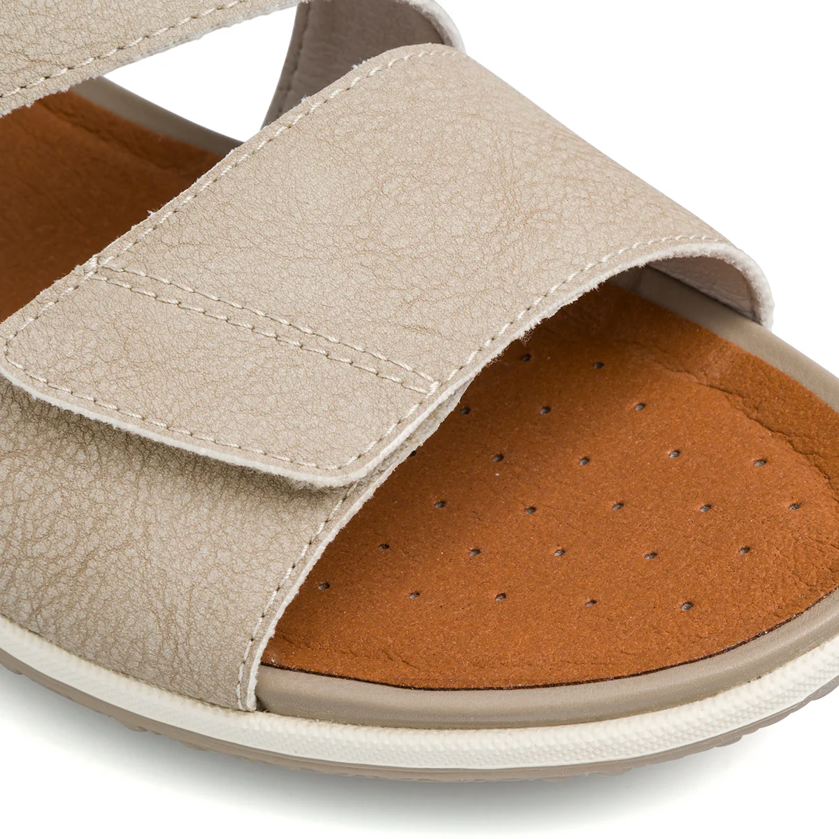 Sandali flat beige da Donna con strappo e suola traspirante Geox - Image 8
