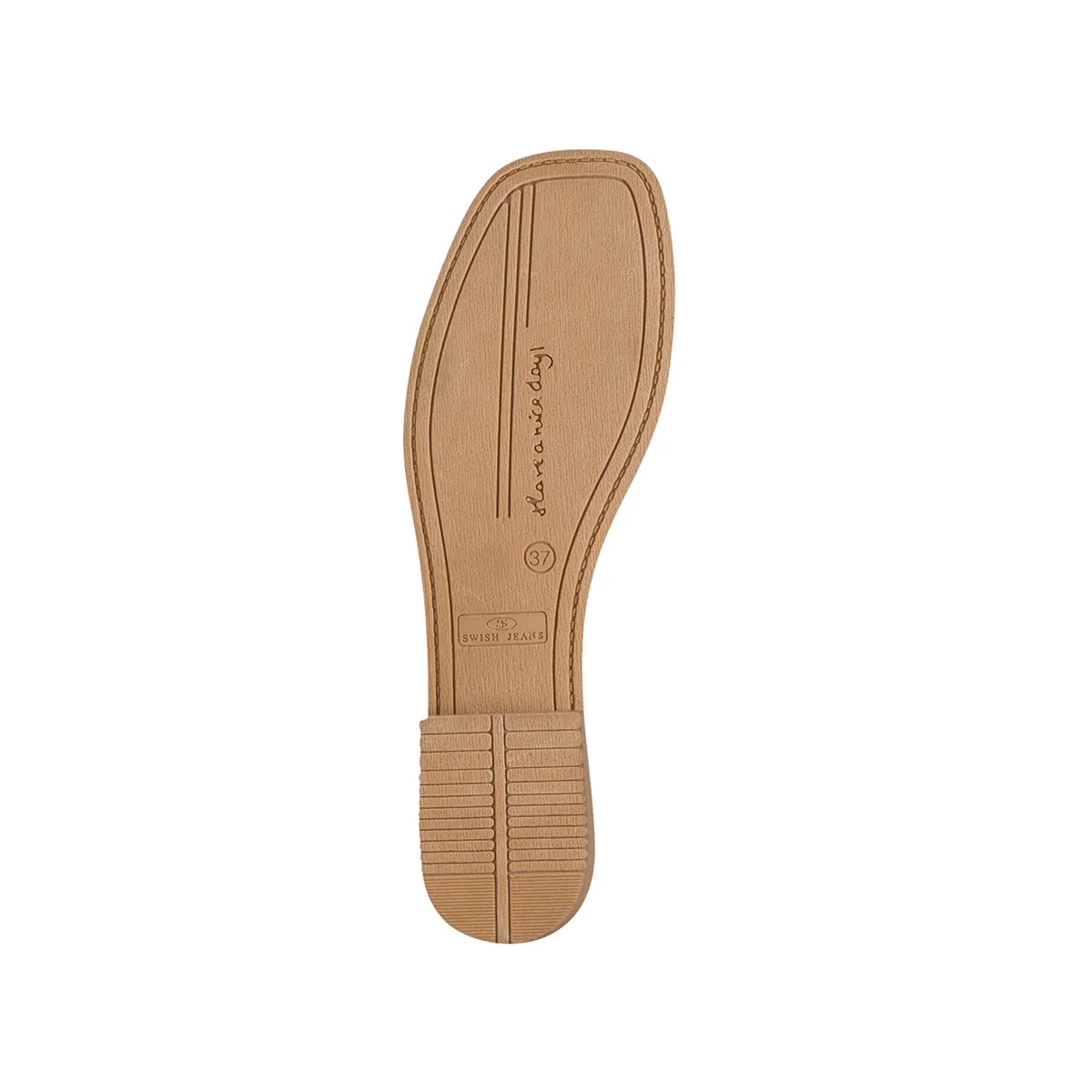 Sandali bassi bianchi con fascia effetto trapuntato Swish Jeans - Image 5