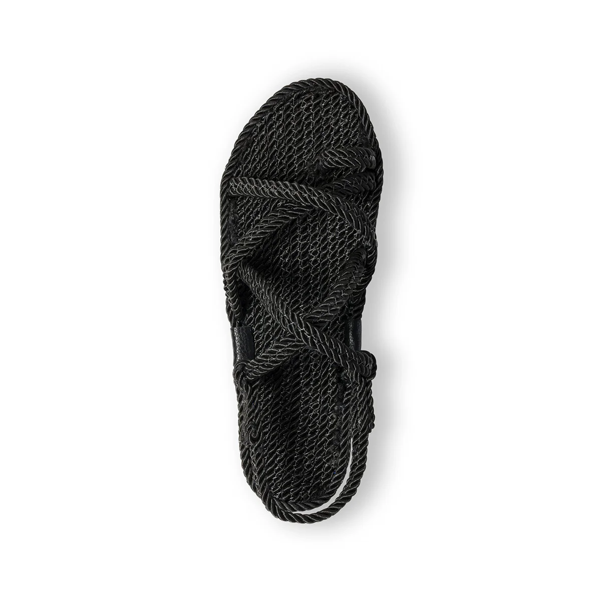 Sandali bassi colore nero effetto intrecciato Swish Jeans - Image 11