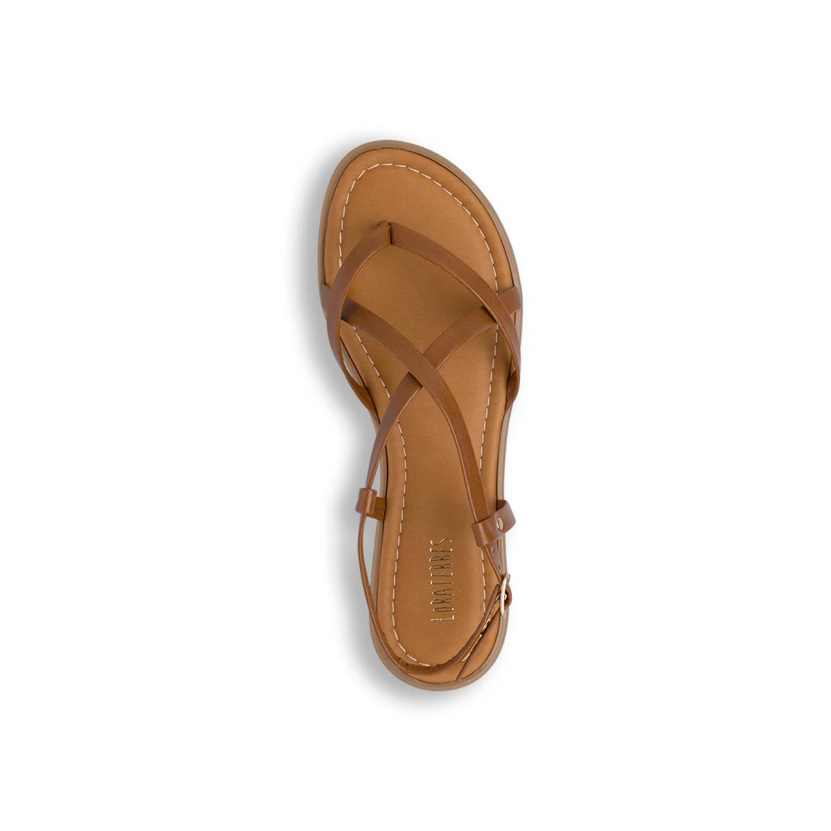 Sandali flat cuoio da Donna con cinturino alla caviglia Lora Ferres - Image 7