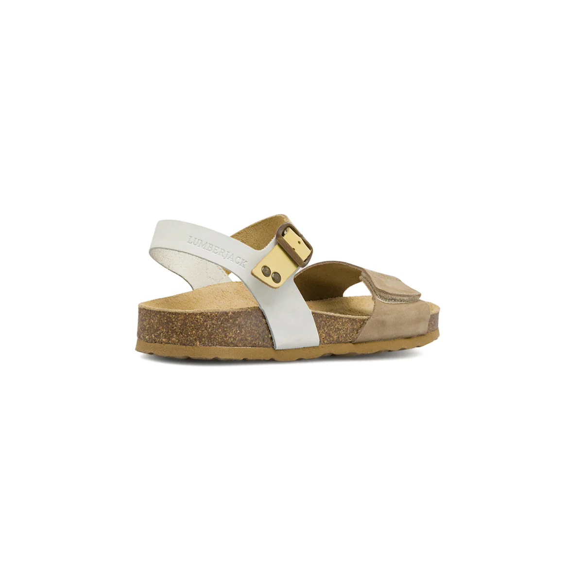 Sandali Flat da Donna Taupe effetto scamosciato con strappo Lumberjack - Image 3