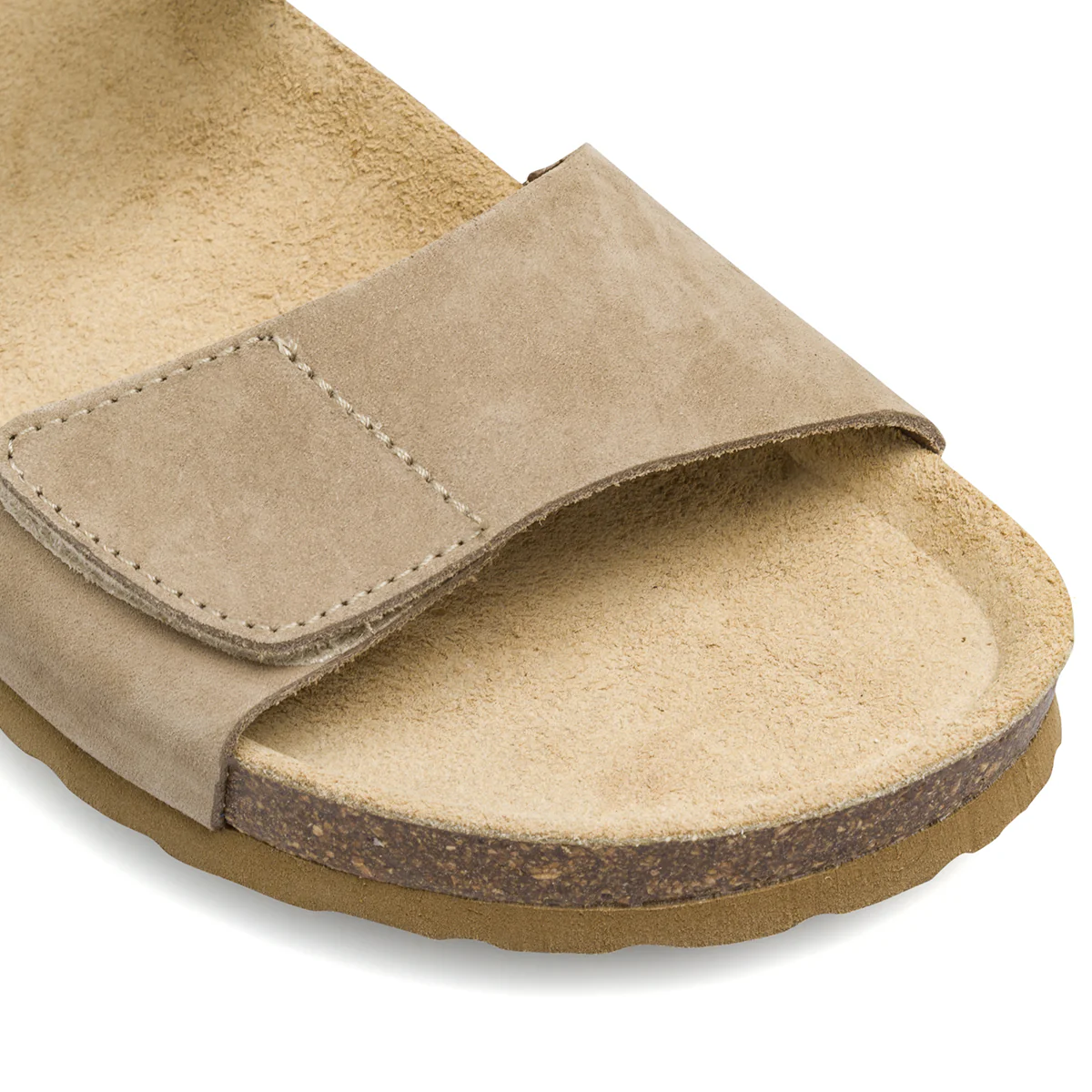 Sandali Flat da Donna Taupe effetto scamosciato con strappo Lumberjack - Image 4