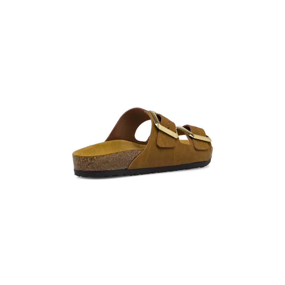 Sandali Flat Donna Marrone chiaro con fibbie dorate Lora Ferres - Image 3