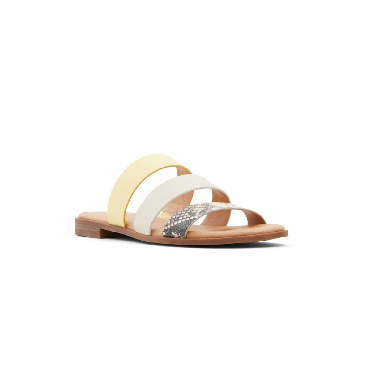 Sandali bassi gialli in pelle vegana Call It Spring Belize - Image 2