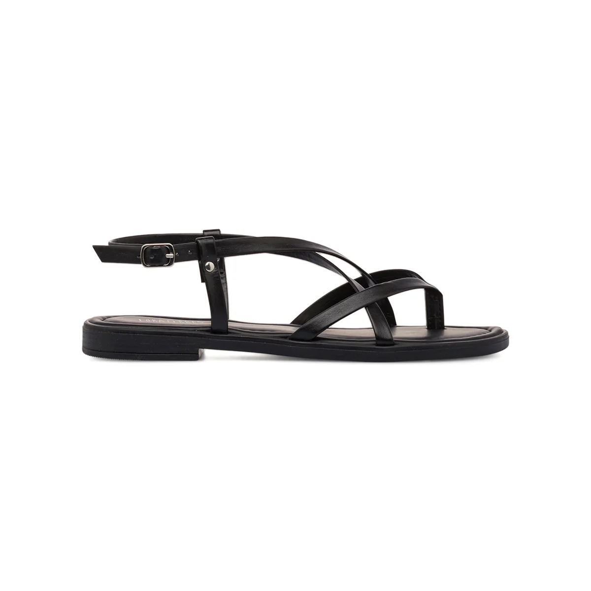 Sandali flat neri da Donna con cinturino alla caviglia Lora Ferres - Image 4