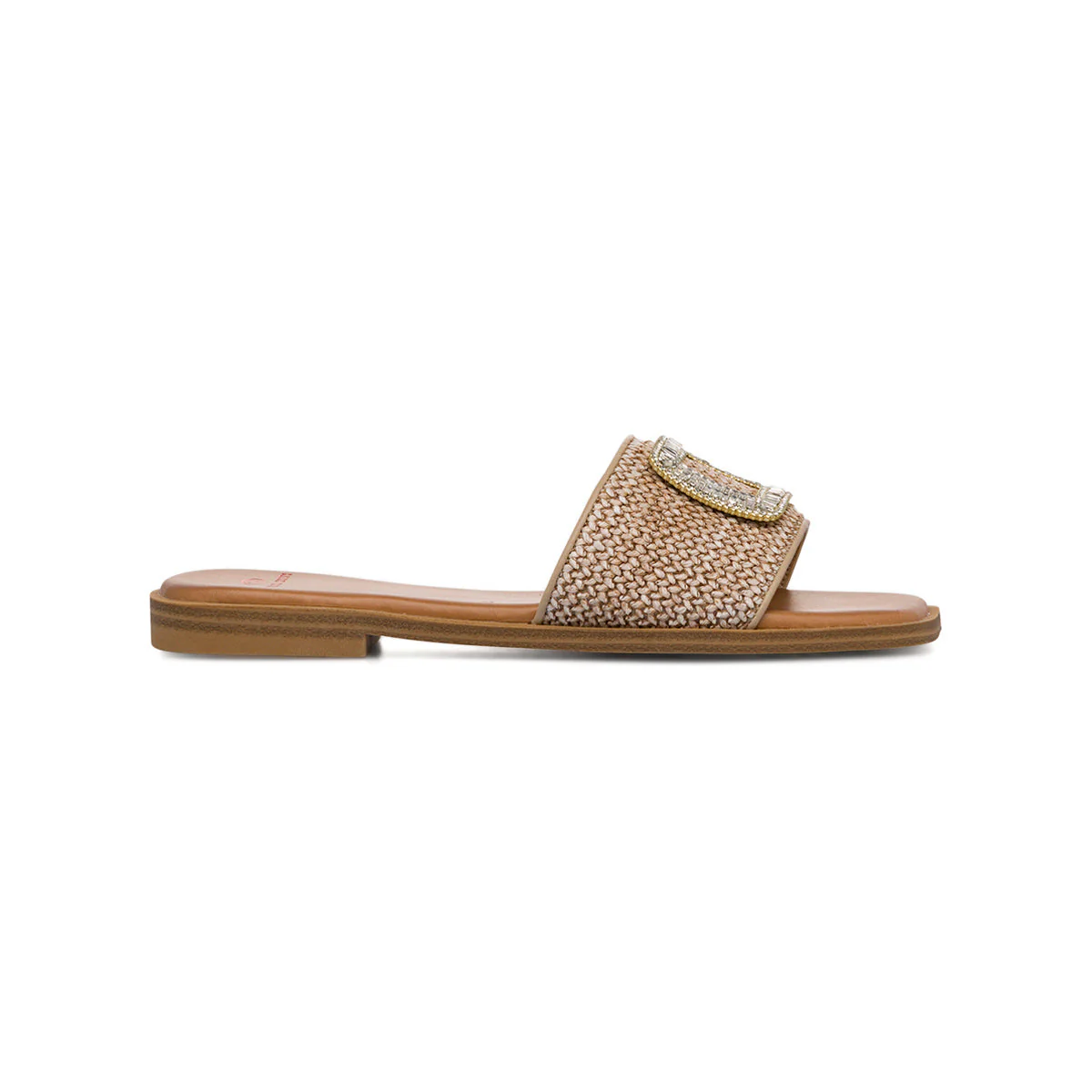 Ciabattine Taupe da Donna con fibbia gioiello Swish Jeans