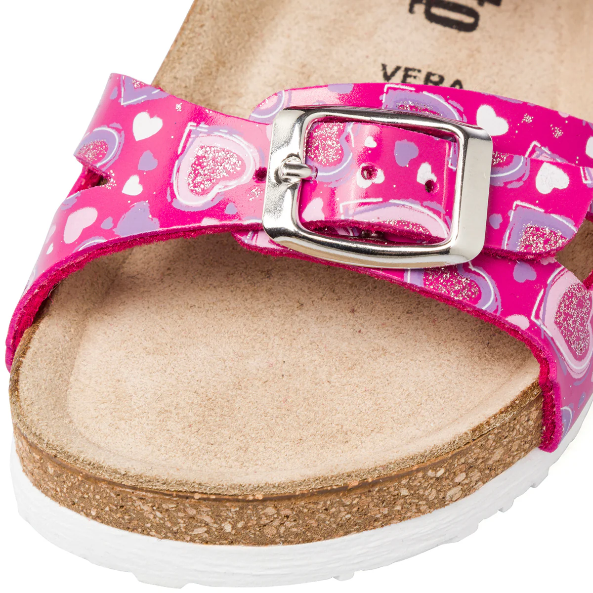 Sandali fucsia da bambina con cuoricini glitterati Settenote - Image 6