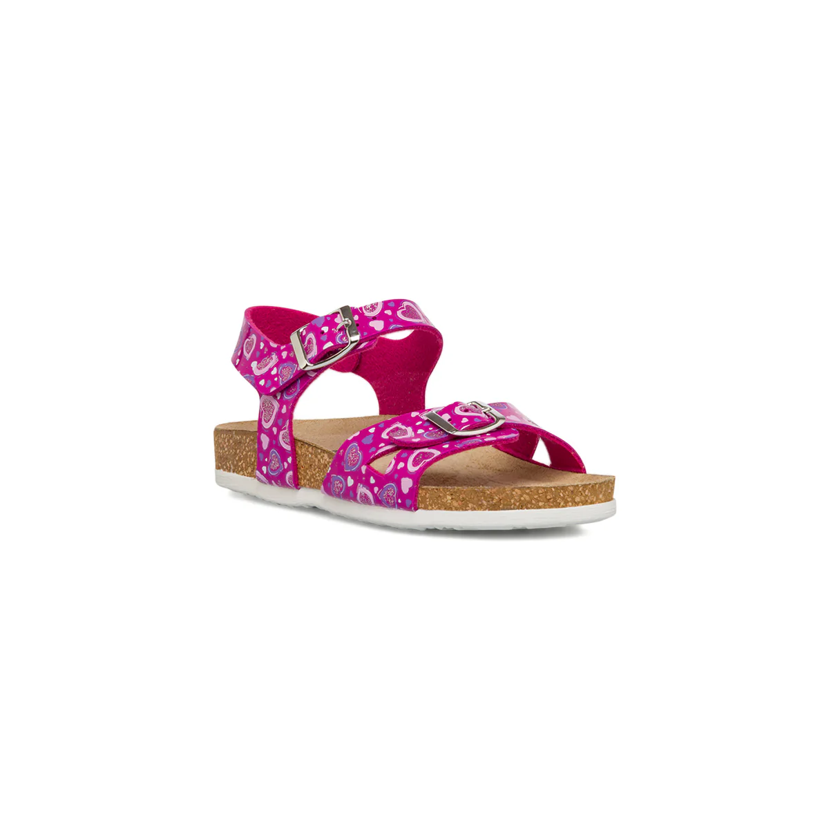 Sandali fucsia da ragazza con cuoricini glitterati Settenote - Image 2