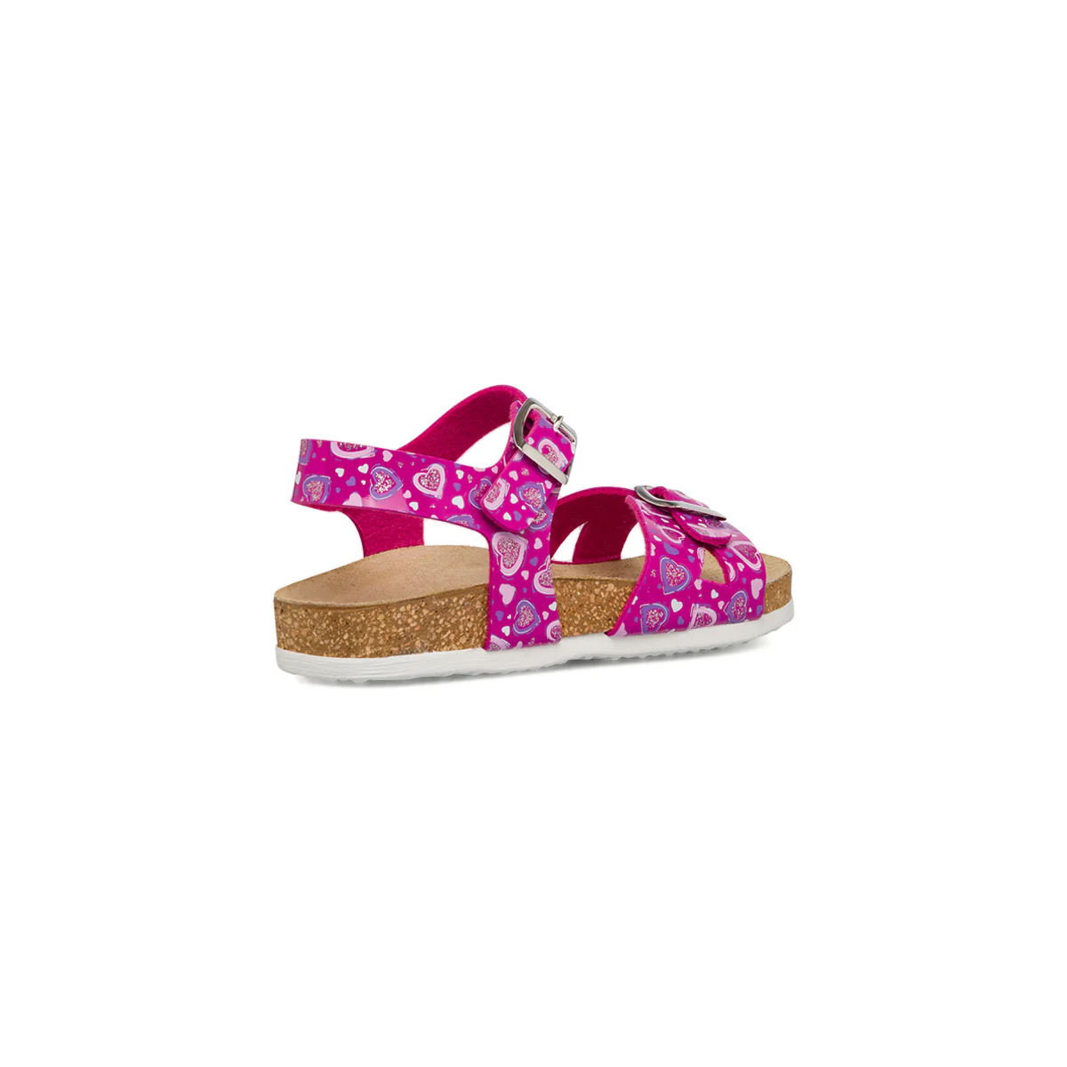 Sandali fucsia da ragazza con cuoricini glitterati Settenote - Image 3