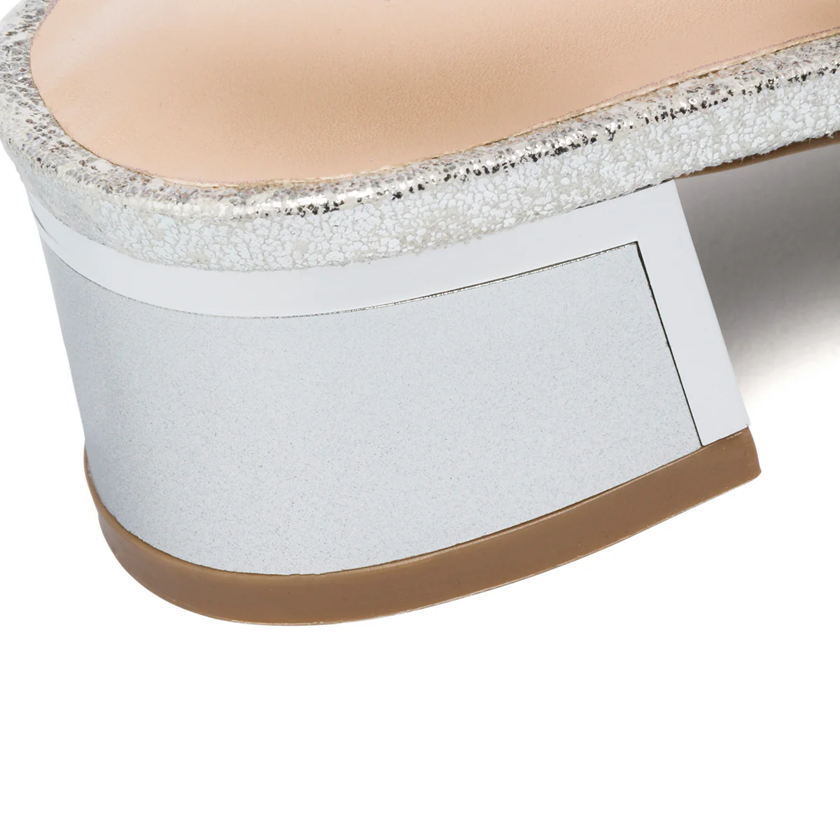 Sandali gioiello argento da donna con strass e tacco 4 cm Lora Ferres - Image 16